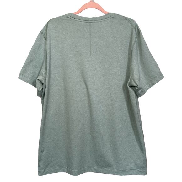 Lululemon | Men's Heather Green Short Sleeve Athletic Soft Shirt | Size: M - Picture 3 of 3